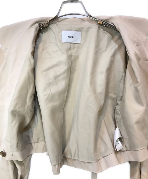 sheller（シェリエ）sheller (シェリエ) 3wayチュールトレンチコート ベージュ サイズ:Fの古着・服飾アイテム