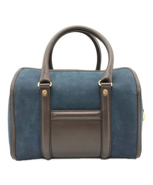 J&M DAVIDSON（ジェイ＆エム デヴィッドソン）J&M DAVIDSON (ジェイ＆エム デヴィッドソン) BIP ヌバッグ ハンドバッグ ブルー×ブラウン サイズ:-の古着・服飾アイテム