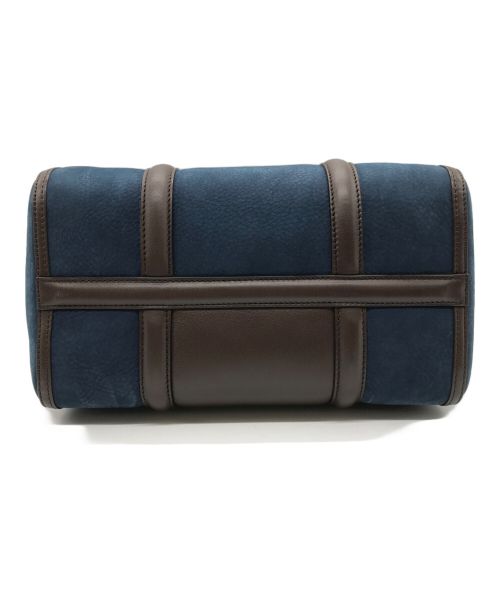 J&M DAVIDSON（ジェイ＆エム デヴィッドソン）J&M DAVIDSON (ジェイ＆エム デヴィッドソン) BIP ヌバッグ ハンドバッグ ブルー×ブラウン サイズ:-の古着・服飾アイテム