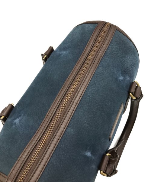 J&M DAVIDSON（ジェイ＆エム デヴィッドソン）J&M DAVIDSON (ジェイ＆エム デヴィッドソン) BIP ヌバッグ ハンドバッグ ブルー×ブラウン サイズ:-の古着・服飾アイテム