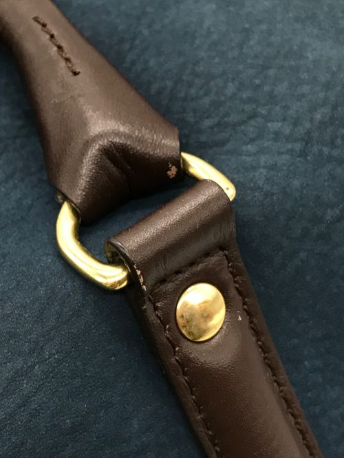 J&M DAVIDSON（ジェイ＆エム デヴィッドソン）J&M DAVIDSON (ジェイ＆エム デヴィッドソン) BIP ヌバッグ ハンドバッグ ブルー×ブラウン サイズ:-の古着・服飾アイテム