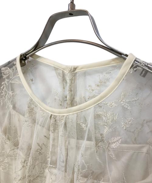 Mystrada（マイストラーダ）Mystrada (マイストラーダ) ジンジャーエンブロイダリーワンピース アイボリー サイズ:36の古着・服飾アイテム