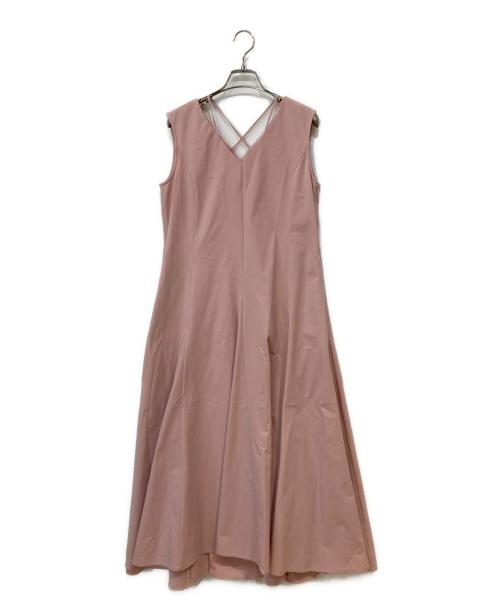 Apuweiser-riche（アプワイザーリッシェ）Apuweiser-riche (アプワイザーリッシェ) マチフレアAラインワンピース ピンクの古着・服飾アイテム