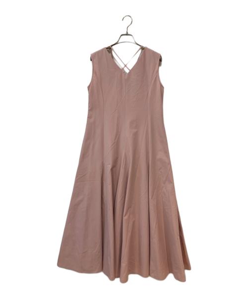 Apuweiser-riche（アプワイザーリッシェ）Apuweiser-riche (アプワイザーリッシェ) マチフレアAラインワンピース ピンクの古着・服飾アイテム