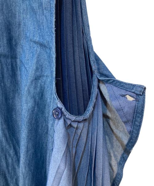 ear PAPILLONNER（イアパピヨネ）ear PAPILLONNER (イアパピヨネ) ノースリーブワンピース ブルー サイズ:Fの古着・服飾アイテム