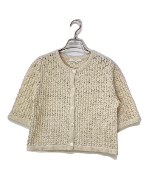 SLOW（スロウ）SLOW (スロウ) レーシー カーディガン アイボリー サイズ:32の古着・服飾アイテム