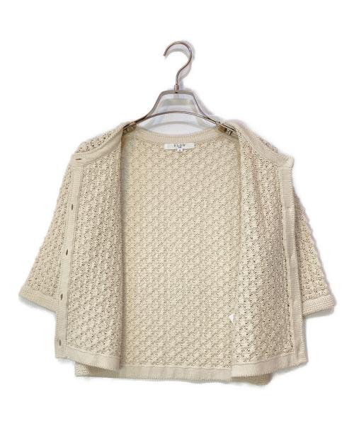 SLOW（スロウ）SLOW (スロウ) レーシー カーディガン アイボリー サイズ:32の古着・服飾アイテム
