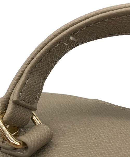 DIANA（ダイアナ）DIANA (ダイアナ) キルティング エコファー バニティ ミニ ショルダーバッグ ホワイト×グレー サイズ:-の古着・服飾アイテム