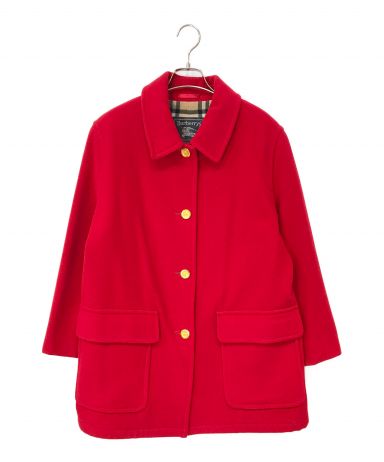 バーバリーロンドン　ウールコート　金ボタン　赤　100A 3052002786397367_01_3222w.jpeg