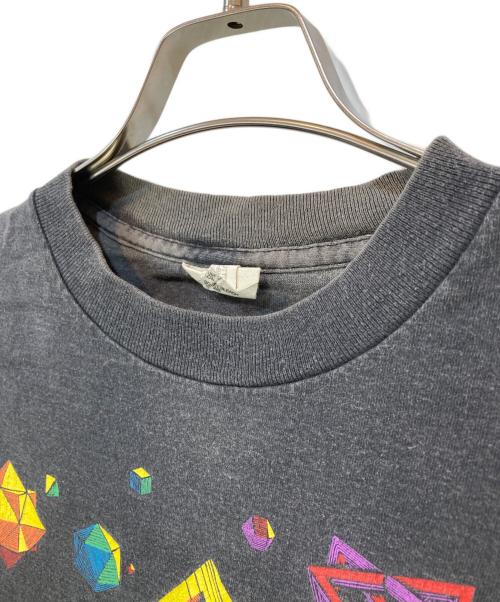 ANDAZIA（アンダジア）ANDAZIA (アンダジア) 90’sカメレオン プリントTシャツ イエロー×ブラック サイズ:Mの古着・服飾アイテム