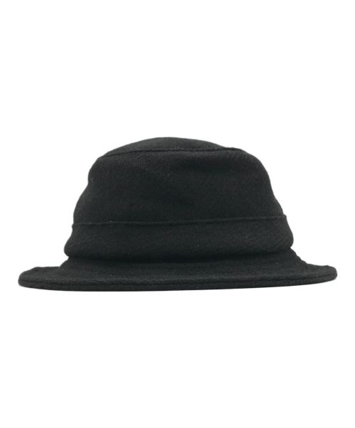SUPREME（シュプリーム）SUPREME (シュプリーム) Harris Tweed (ハリスツイード) 21FW Classic Logo Crusher バケットハット ブラック サイズ:SMALL/MEDIUMの古着・服飾アイテム