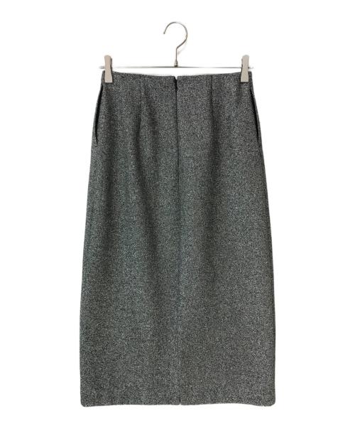 heliopole（エリオポール）heliopole (エリオポール) GLITTER JERSEY TIGHT SKIRT シルバー サイズ:-の古着・服飾アイテム