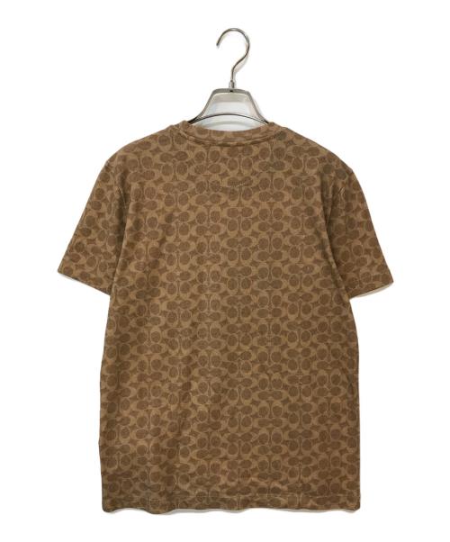 COACH（コーチ）COACH (コーチ) DISNEY (ディズニー) シグネチャーTシャツ ブラウン サイズ:Sの古着・服飾アイテム