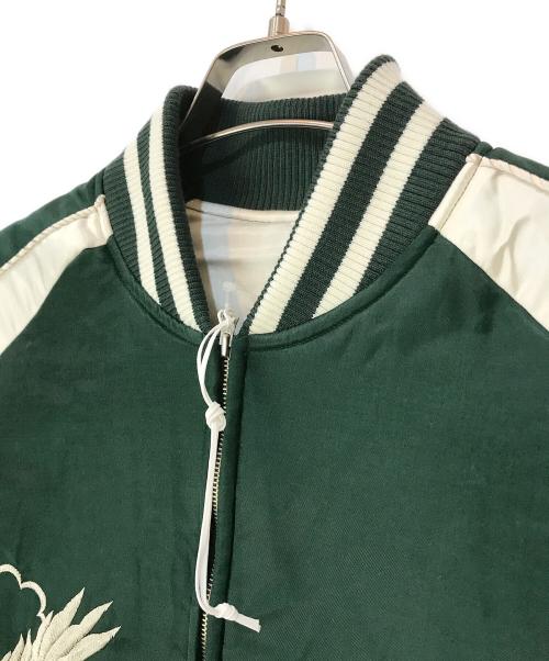 URU（ウル）URU (ウル) COTTON RAYON A - SKA JUMPER TYPE A スカジャン  グリーン サイズ:2の古着・服飾アイテム