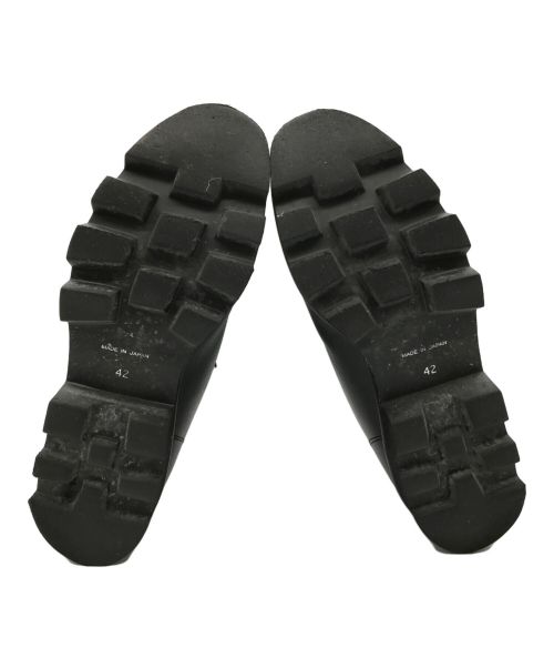 PADRONE（パドローネ）PADRONE (パドローネ) CENTER ZIP BOOTS with Chunky Sole ブラック サイズ:42の古着・服飾アイテム