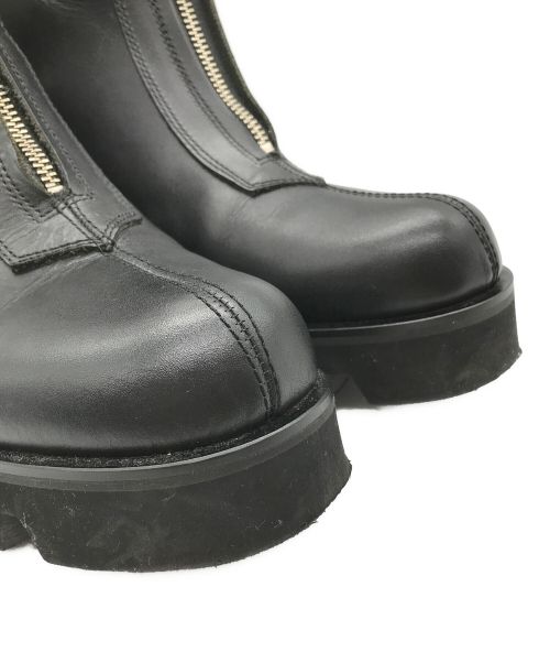 PADRONE（パドローネ）PADRONE (パドローネ) CENTER ZIP BOOTS with Chunky Sole ブラック サイズ:42の古着・服飾アイテム