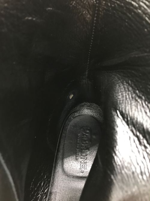 PADRONE（パドローネ）PADRONE (パドローネ) CENTER ZIP BOOTS with Chunky Sole ブラック サイズ:42の古着・服飾アイテム