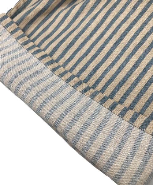 KAPITAL（キャピタル）KAPITAL (キャピタル) リネンストライプサロペット ベージュ×ブルーの古着・服飾アイテム