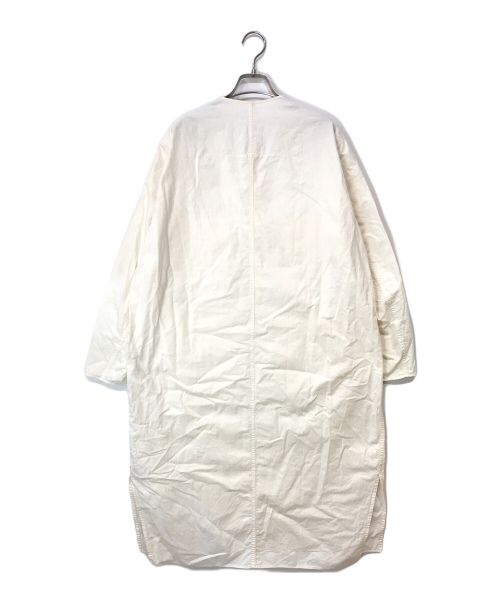 FIRMUM（フィルマム）FIRMUM (フィルマム) レーヨンシーチングガーメントダイロングプルオーバー ホワイト サイズ:Sの古着・服飾アイテム