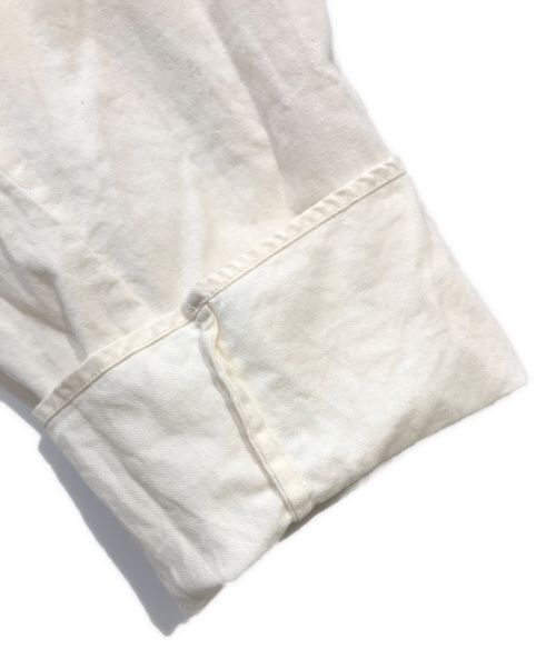 FIRMUM（フィルマム）FIRMUM (フィルマム) レーヨンシーチングガーメントダイロングプルオーバー ホワイト サイズ:Sの古着・服飾アイテム