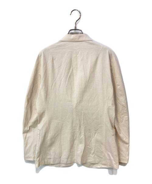 AOURE（アウール）AOURE (アウール) サッカーストライプジャケット ベージュ サイズ:Sの古着・服飾アイテム