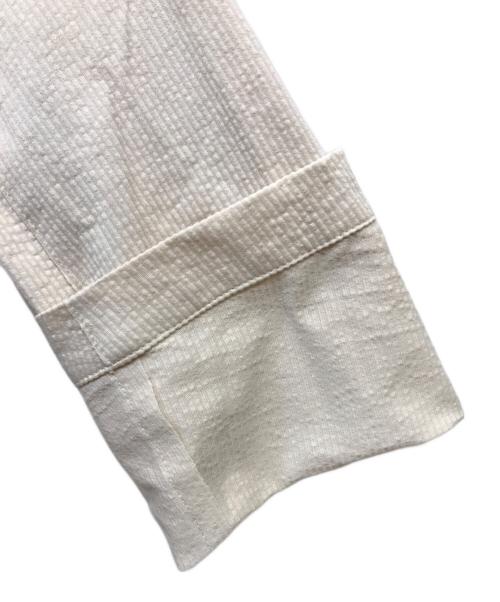 AOURE（アウール）AOURE (アウール) サッカーストライプジャケット ベージュ サイズ:Sの古着・服飾アイテム