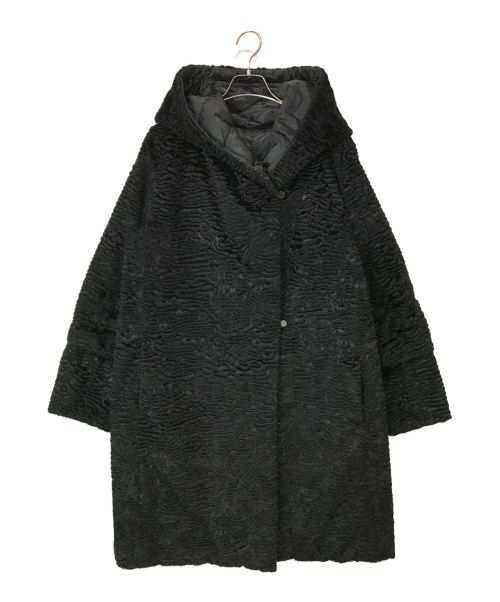 'S Max Mara（エスマックスマーラ）'S Max Mara (エスマックスマーラ) リバーシブルコート ブラック サイズ:46の古着・服飾アイテム