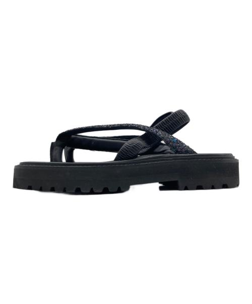 Maison Margiela（メゾンマルジェラ）Maison Margiela (メゾンマルジェラ) tabi sandal ブラック サイズ:39の古着・服飾アイテム