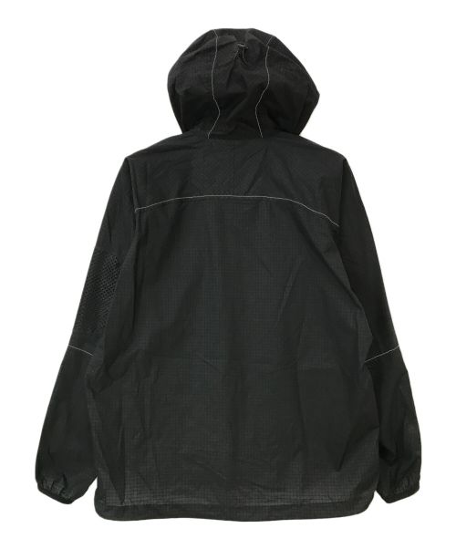 and wander（アンドワンダー）and wander (アンドワンダー) breath rip hoodie/ブレスリップフーディ ブラック サイズ:Mの古着・服飾アイテム