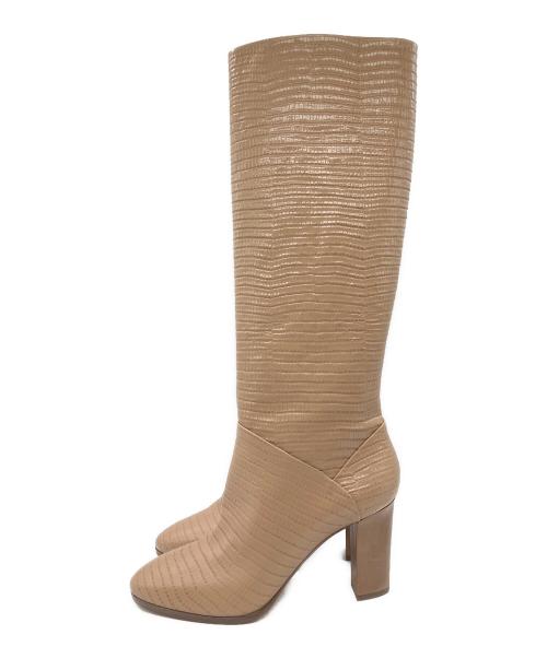 AQUAZZURA（アクアズーラ）AQUAZZURA (アクアズーラ) SIENNA ロングブーツ ベージュ サイズ:39の古着・服飾アイテム