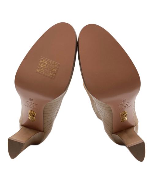 AQUAZZURA（アクアズーラ）AQUAZZURA (アクアズーラ) SIENNA ロングブーツ ベージュ サイズ:39の古着・服飾アイテム