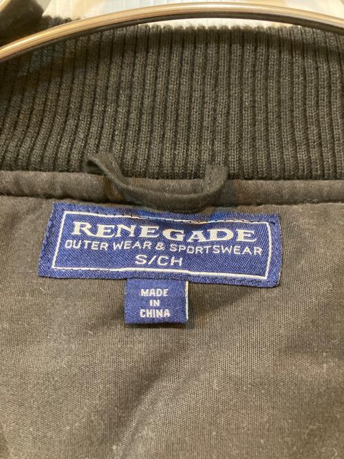 RENEGADE（レネゲード）RENEGADE (レネゲード) 裏ペイズリー柄 ダービージャケット ブラック サイズ:Sの古着・服飾アイテム