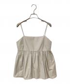 BEAUTY&YOUTHビューティーアンドユース）の古着「コットンナイロン バックホール キャミソール」｜ベージュ