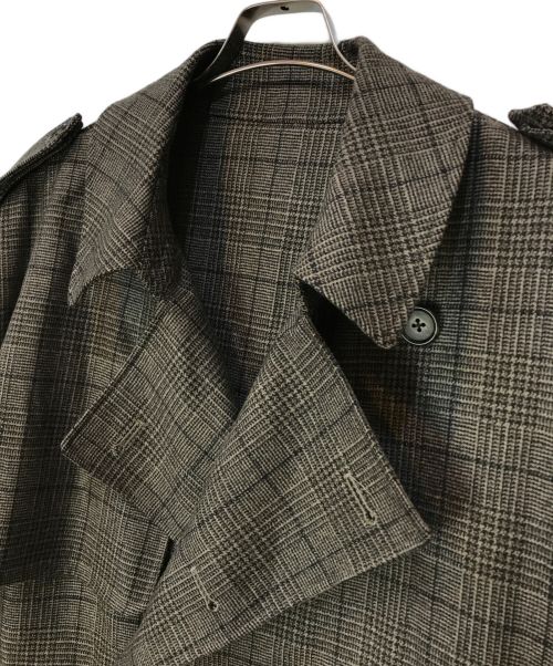stein（シュタイン）stein (シュタイン) 22AW Oversized Trench Coat グレー サイズ:Sの古着・服飾アイテム