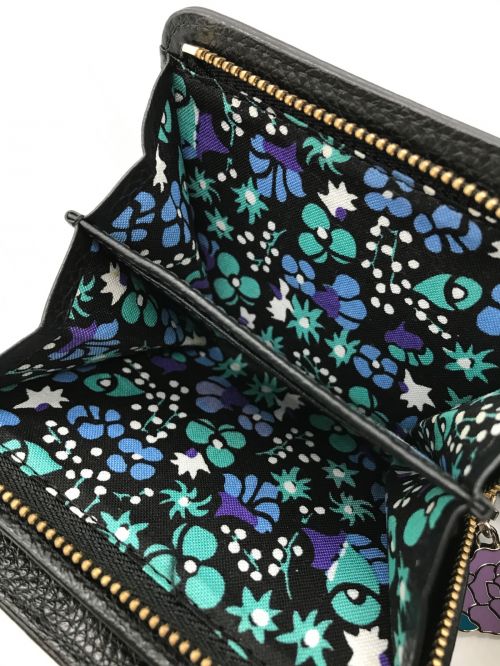 ANNA SUI（アナスイ）ANNA SUI (アナスイ) バレンシア Lファスナー２つ折り財布 ブラック サイズ:-の古着・服飾アイテム