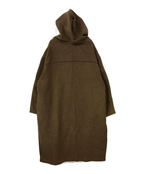 MIDIUMISOLID（ミディウミソリッド）MIDIUMISOLID (ミディウミソリッド) フーデッドウールコート ブラウン サイズ:-の古着・服飾アイテム