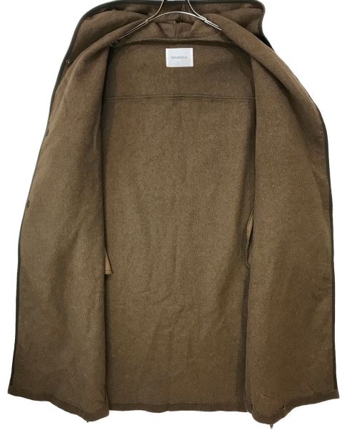 MIDIUMISOLID（ミディウミソリッド）MIDIUMISOLID (ミディウミソリッド) フーデッドウールコート ブラウン サイズ:-の古着・服飾アイテム