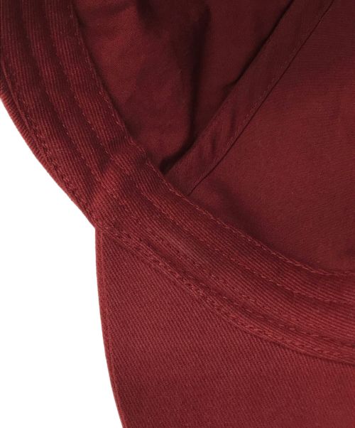 BALENCIAGA（バレンシアガ）BALENCIAGA (バレンシアガ) バイザーロゴキャップ ボルドー サイズ:L59cmの古着・服飾アイテム