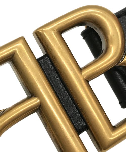 BALENCIAGA（バレンシアガ）BALENCIAGA (バレンシアガ) HACKER PROJECT BBロゴバックルベルト ブラック サイズ:-の古着・服飾アイテム