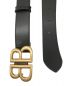BALENCIAGA (バレンシアガ) HACKER PROJECT BBロゴバックルベルト ブラック サイズ:-：38000円
