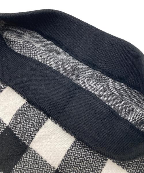 darich（ダーリッチ）darich (ダーリッチ) ギンガムチェックニットセットアップ ホワイト×ブラック サイズ:Freeの古着・服飾アイテム