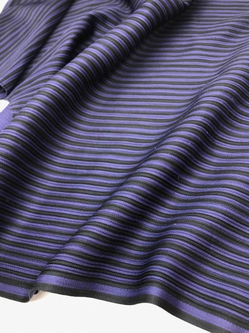 PLEATS PLEASE（プリーツプリーズ）PLEATS PLEASE (プリーツプリーズ) ボーダーカットソー パープル サイズ:3の古着・服飾アイテム