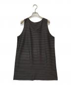 PLEATS PLEASEプリーツプリーズ）の古着「ノースリーブロングカットソー」｜グレー