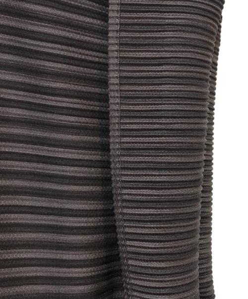 PLEATS PLEASE（プリーツプリーズ）PLEATS PLEASE (プリーツプリーズ) ボーダーカットソー グレー サイズ:3の古着・服飾アイテム