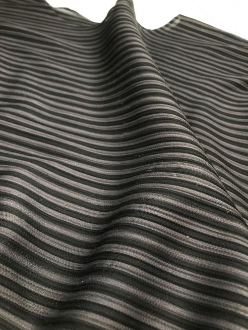 PLEATS PLEASE（プリーツプリーズ）PLEATS PLEASE (プリーツプリーズ) ボーダーカットソー グレー サイズ:3の古着・服飾アイテム