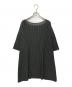 PLEATS PLEASE (プリーツプリーズ) 半袖ロングカットソー グレー サイズ:3：5000円
