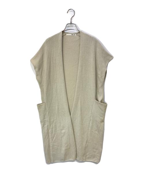 evam eva（エヴァムエヴァ）evam eva (エヴァムエヴァ) coil yam robe vest ベージュ サイズ:-の古着・服飾アイテム