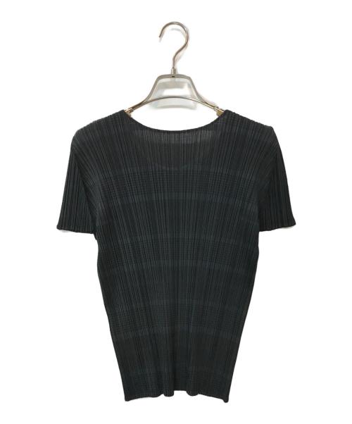 PLEATS PLEASE（プリーツプリーズ）PLEATS PLEASE (プリーツプリーズ) プリーツ Tシャツ ブラック サイズ:3の古着・服飾アイテム