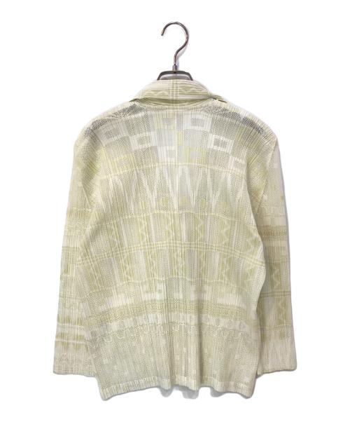 PLEATS PLEASE（プリーツプリーズ）PLEATS PLEASE (プリーツプリーズ) プリーツジャケット アイボリー サイズ:3の古着・服飾アイテム