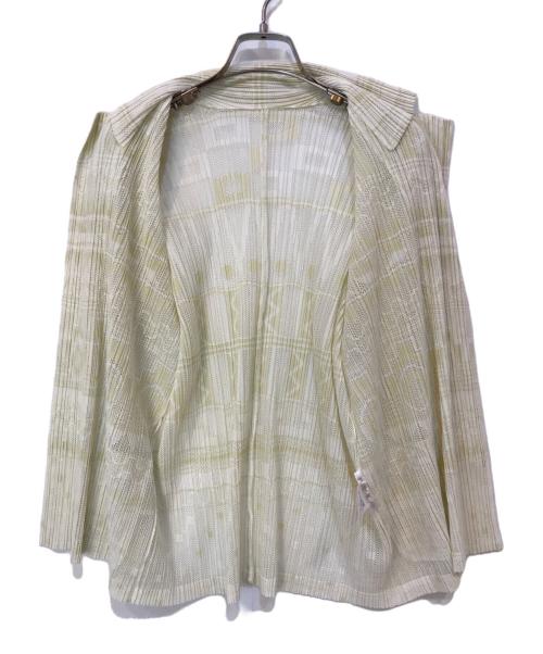 PLEATS PLEASE（プリーツプリーズ）PLEATS PLEASE (プリーツプリーズ) プリーツジャケット アイボリー サイズ:3の古着・服飾アイテム
